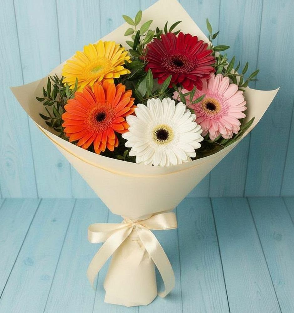 Букет цветов из: Герберы в Ямуге