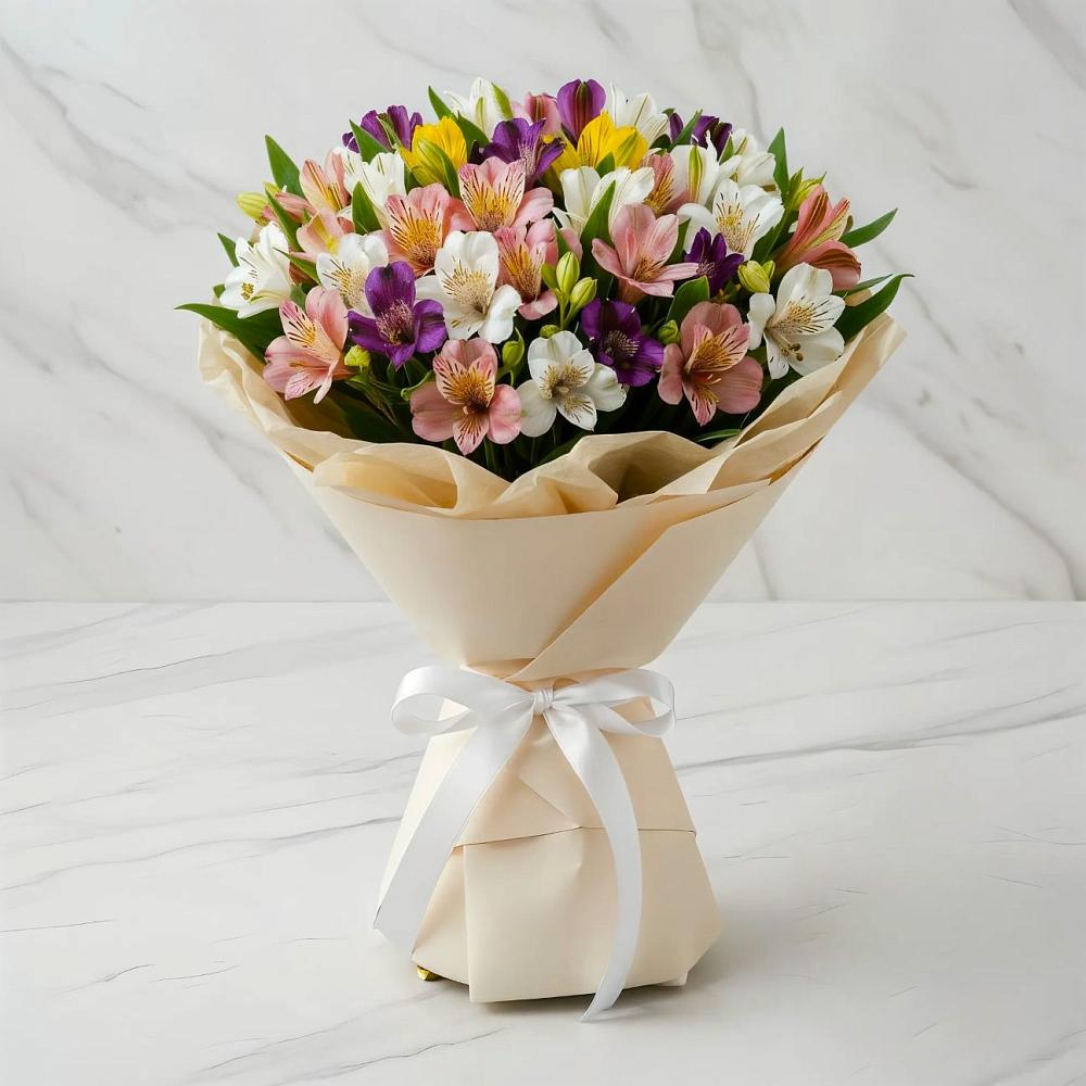 Букет цветов из: Альстромерии в Ямуге