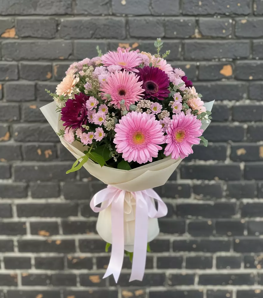Букет цветов из: Герберы и Хризантемы в Ямуге