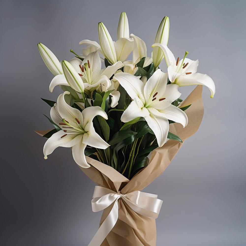 Букет цветов из: Лилии в Ямуге