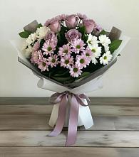 Букет цветов из:  Хризантемы и Розы в Ямуге