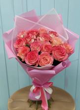 Букет 15 Розовых роз Равель в Ямуге