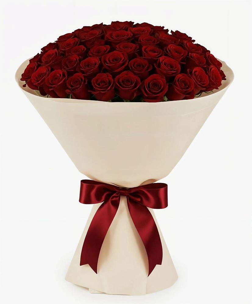 Букет 101 Бордовая роза Блэк Бакарра в Ямуге