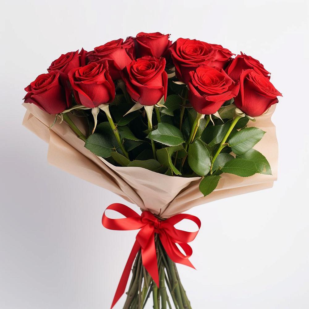 Букет 11 Красных роз Эдлесс Лав в Ямуге